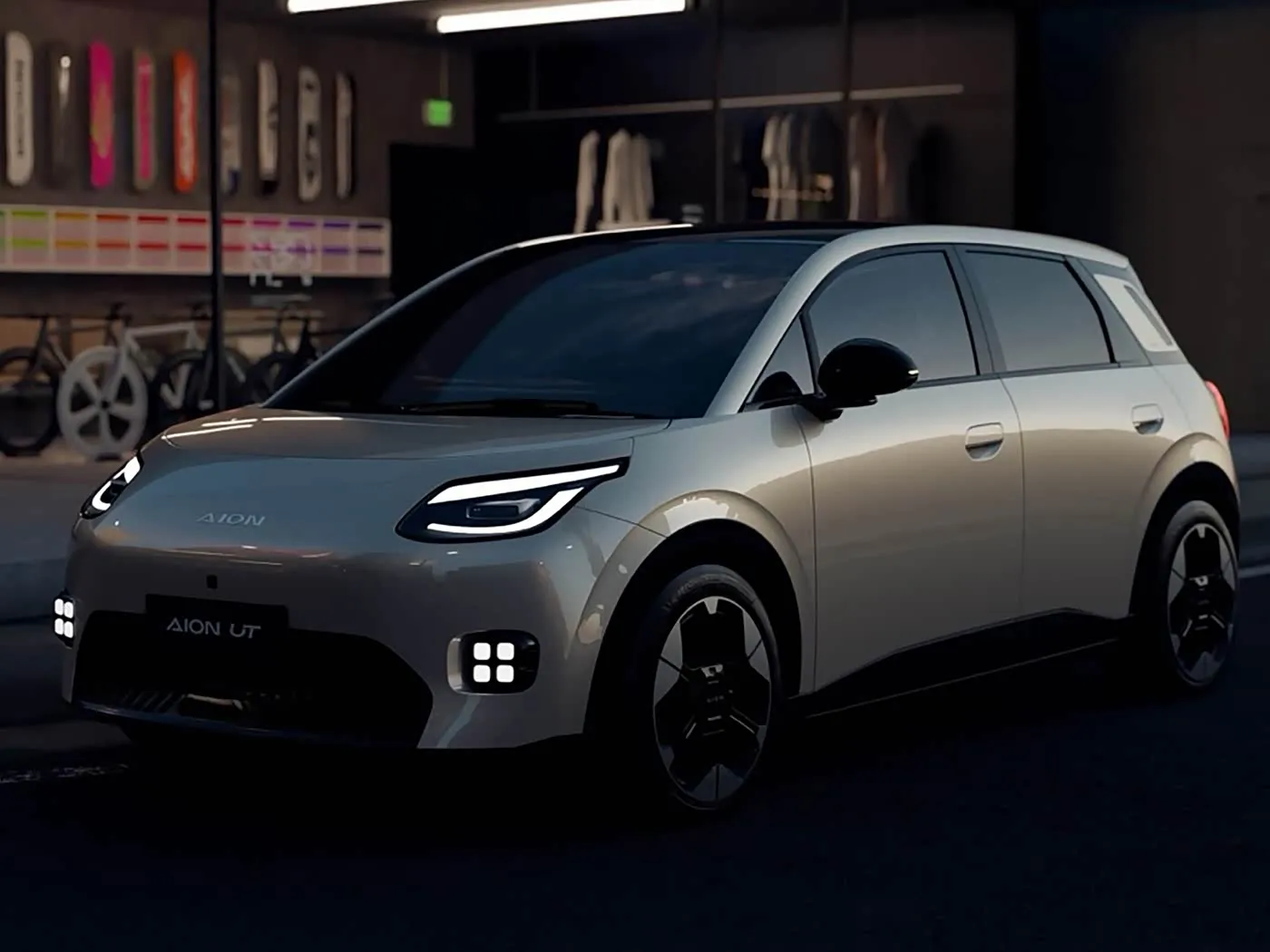 Nuwe Energy Pure Electric Mini Hatchback AION UT Hot Sale Lithium Hybrid EV van GAC Joint Venture Lae Prys