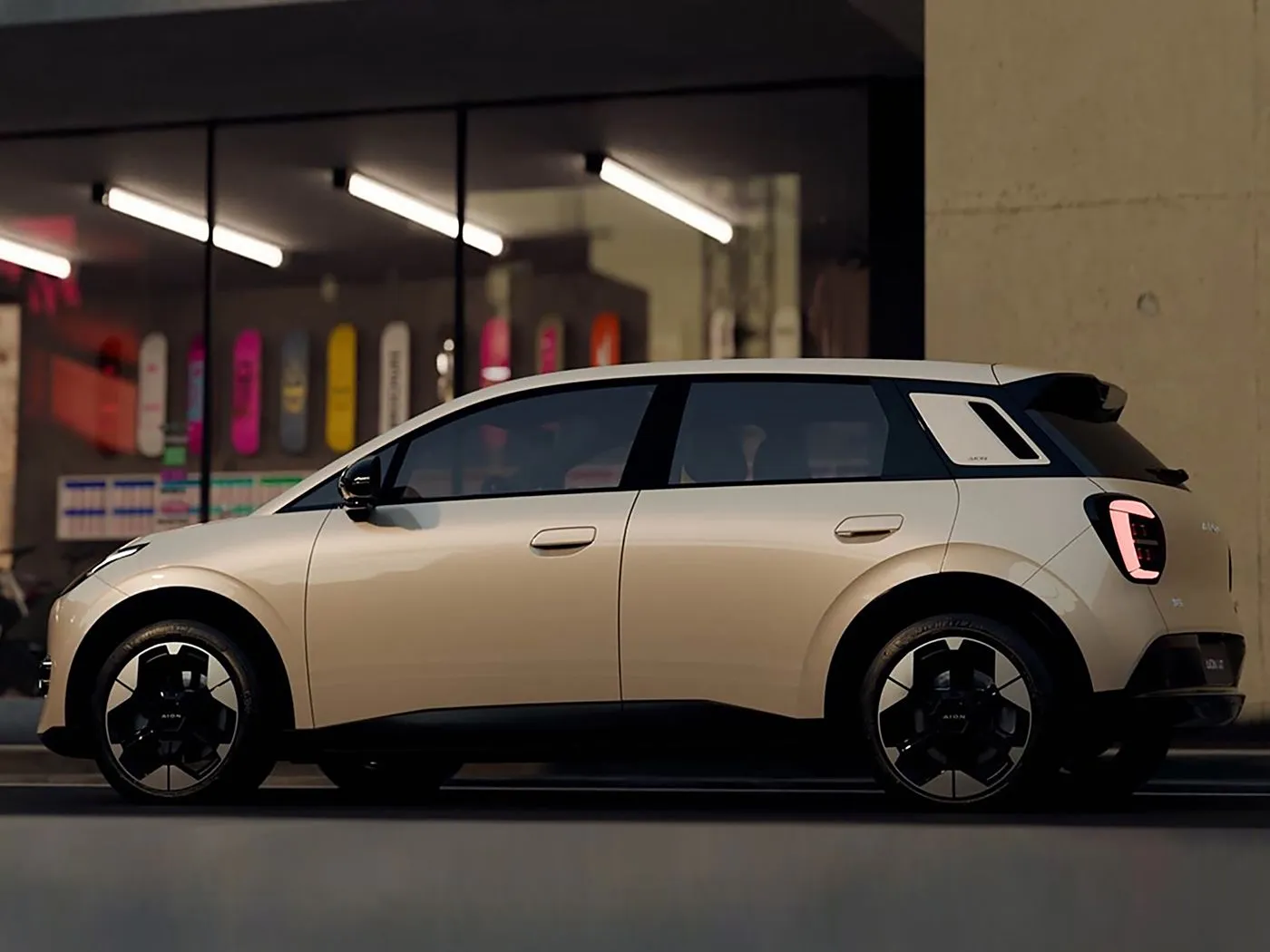 Nuwe Energy Pure Electric Mini Hatchback AION UT Hot Sale Lithium Hybrid EV van GAC Joint Venture Lae Prys