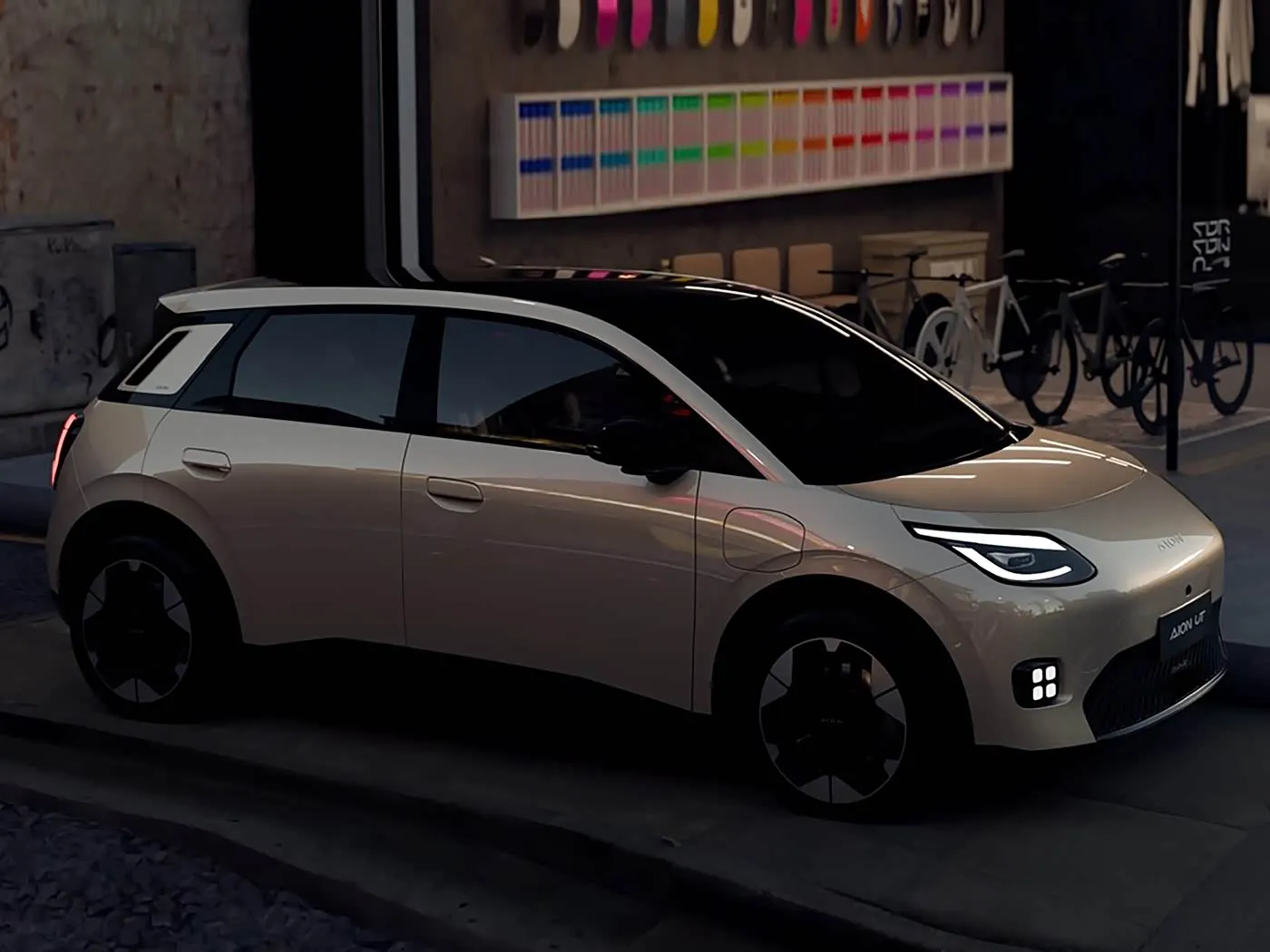 Nuwe Energy Pure Electric Mini Hatchback AION UT Hot Sale Lithium Hybrid EV van GAC Joint Venture Lae Prys