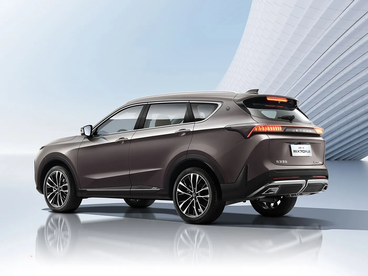 Splinternuwe Chery Jetour X70 PLUS SUV outomatiese aandrywing Euro VI Emissie Allooi Dak Leer sitplekke
