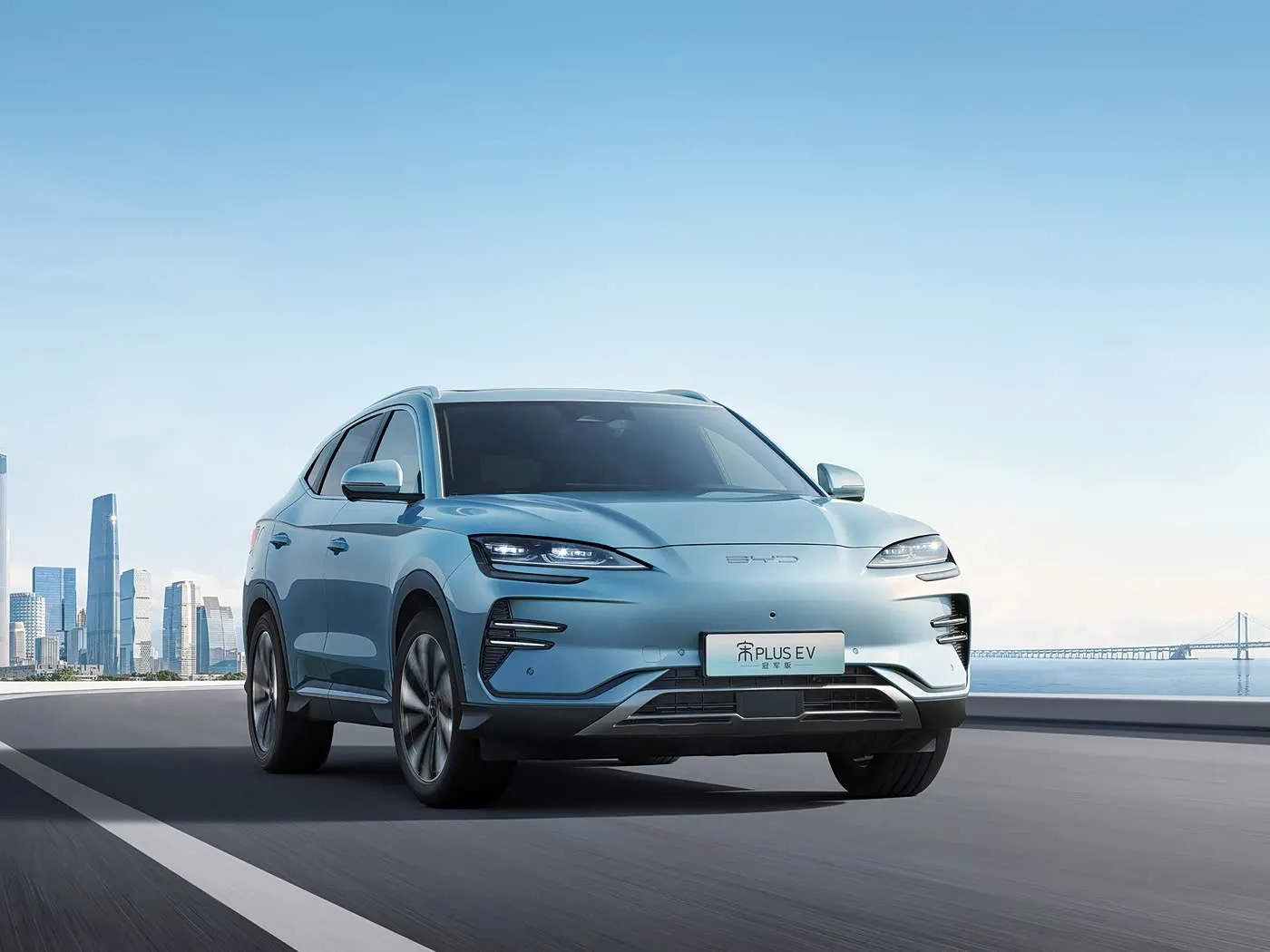 BYD Song Plus SUV outomatiese AWD met agterkamera leersitplekke Hibriede brandstof links stuur