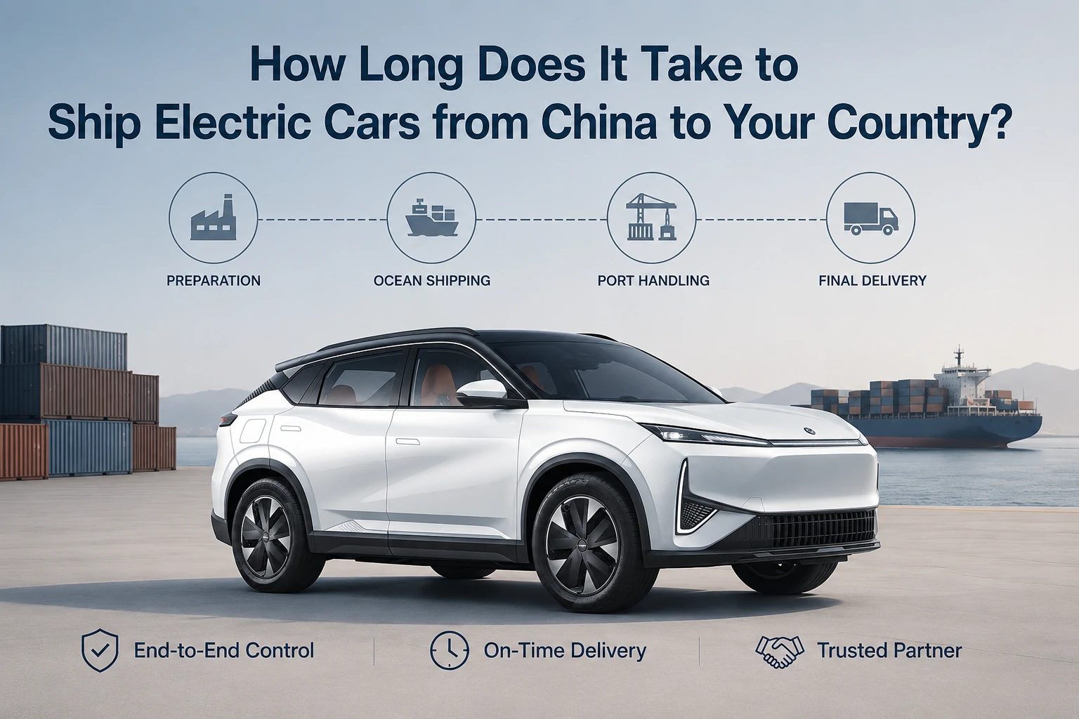 Hoe lank neem dit om elektriese motors van China na u land te stuur?