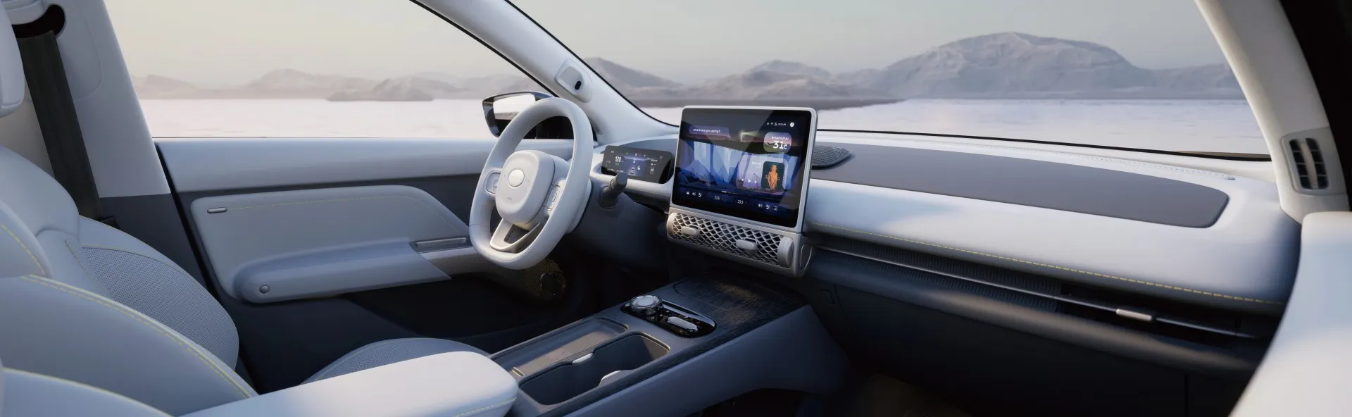 LEV01 REGTERSTYD SUV NUWE ENERGIE VOERTUIG EV langafstand Asafstand 5 sitplekke
