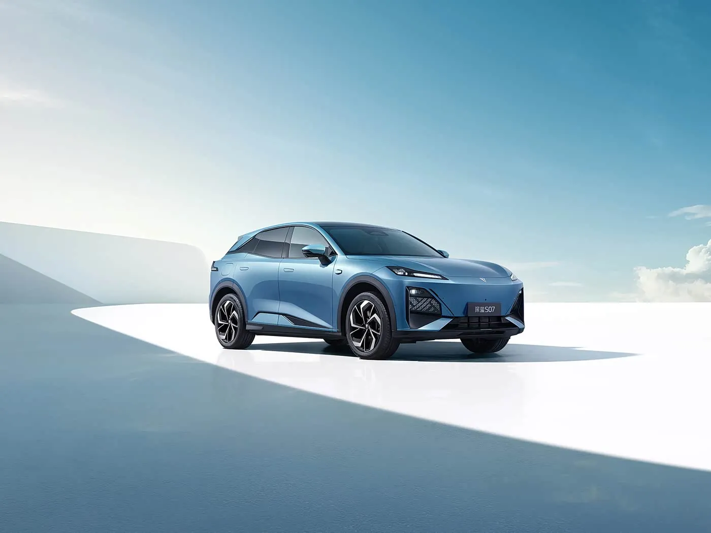 Deepal S07 nuwe energievoertuig Premium SUV Uitgebreide-reeks/EV langafstand Asafstand 5 sitplekke Duim skerm