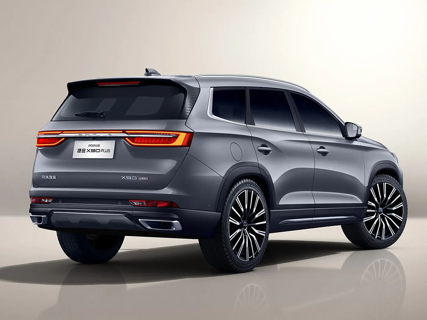 Splinternuwe Chery Jetour X90 PLUS SUV outomatiese aandrywing Euro VI Allooi dakrak leer sitplekke